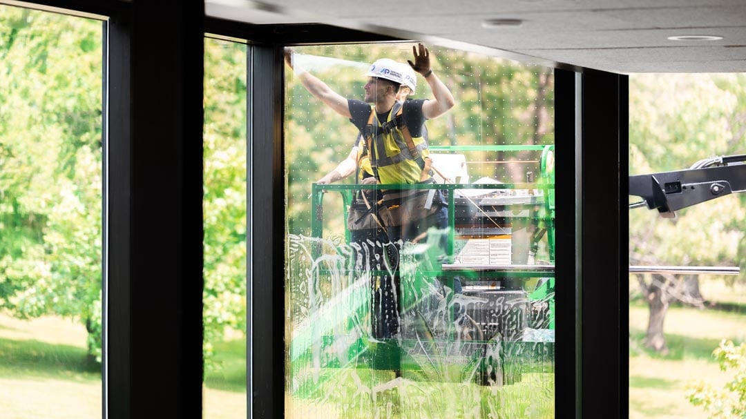 installing solyx solar bird safety film