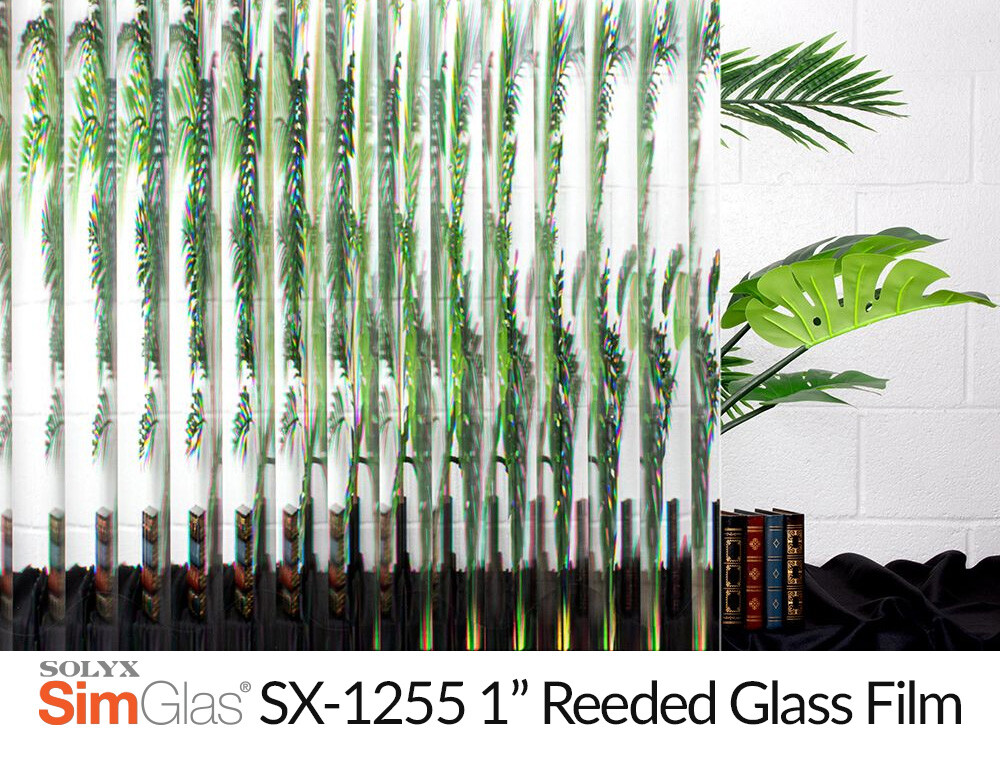 SimGlas® SX-1255 1" Reeded Glass Film